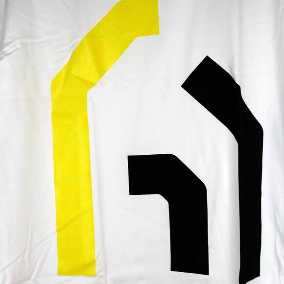 BNWT AW18 JUNYA WATANABE BLACK AND YELLOW PRINT TSHIRT M - Picture 8 of 12